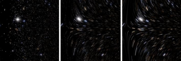 Dibujo20150213 no - numerical - analytical - motion blure - star field - interstellar - thorne