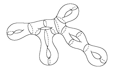 Dibujo20150817 pants decomposition of a manifold