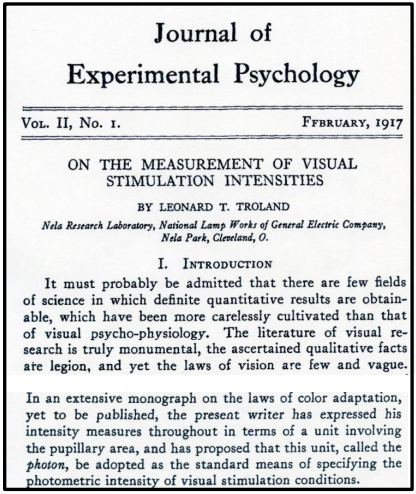 Dibujo20140103 troland paper 1917 on experimental psychology - origin term photon