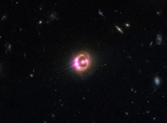 Dibujo20180208_quasar RX J1131 NASA Chandra X-ray Observatory and the Hubble Space Telescope