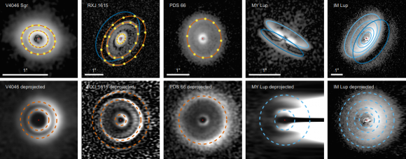 Dibujo20180304 deprojected vs original images of protoplanetary disks sphere eso arxiv 1803 10882