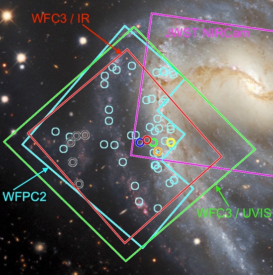 Las primeras cefeidas de JWST confirman a HST para la calibración de supernovas Ia en la medida de la constante de Hubble