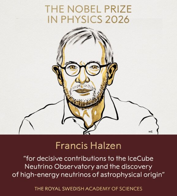 Premio Nobel de Física 2026: Fancis Halzen por el telescopio de neutrinos IceCube y los neutrinos astrofísicos de alta energía